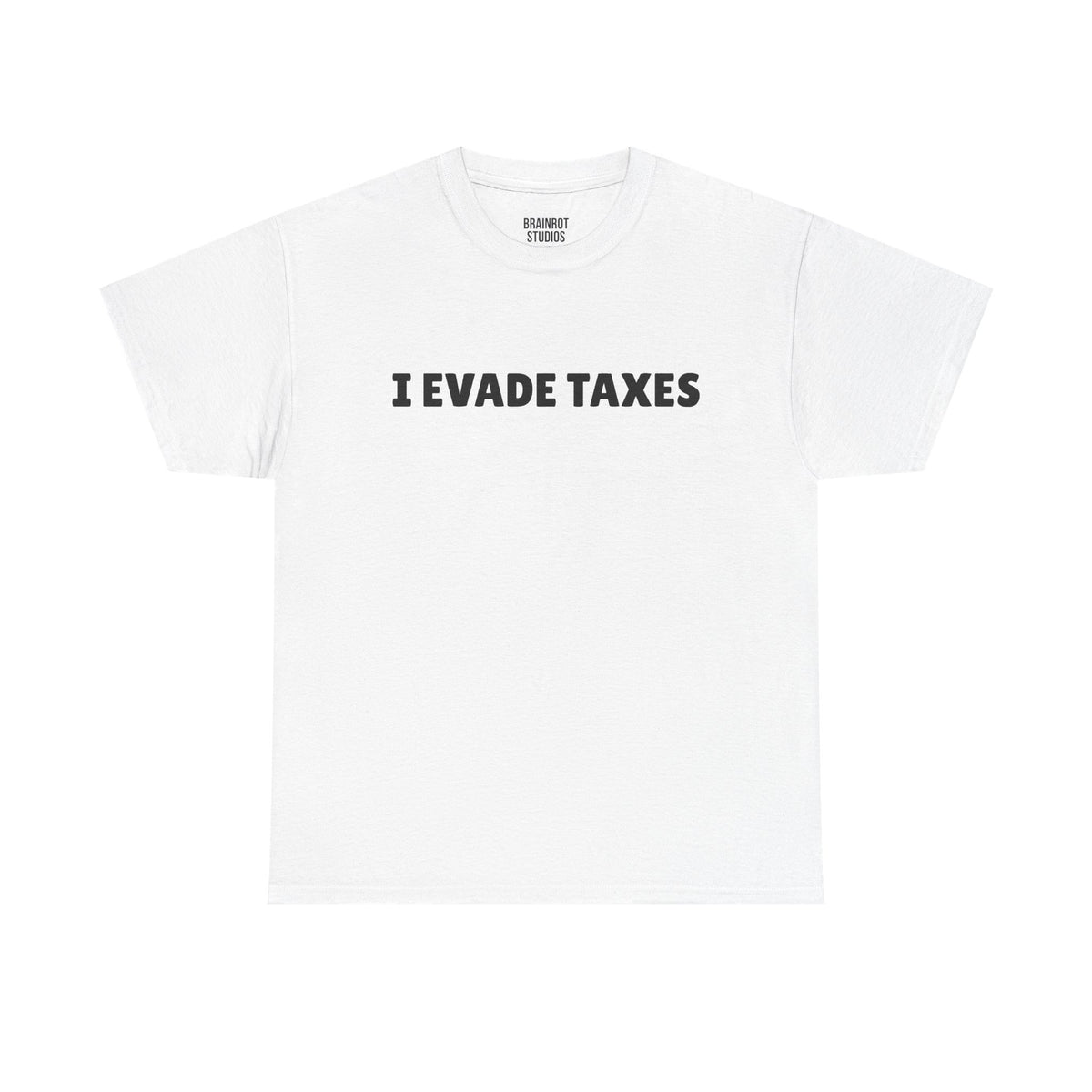 I Evade Taxes T-Shirt - White