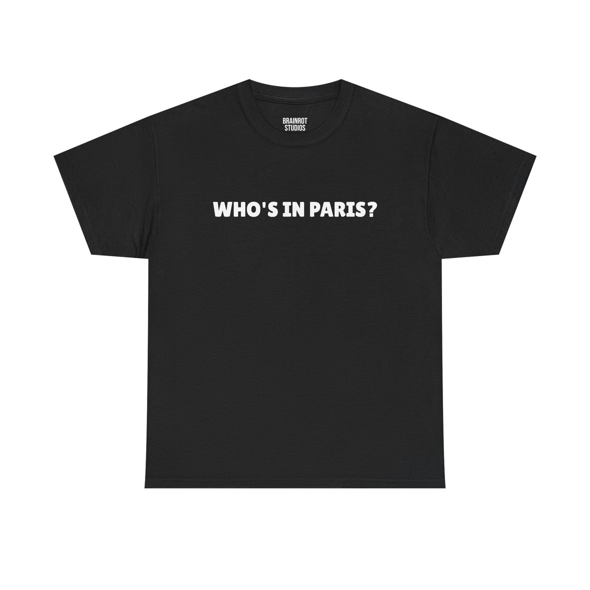 Who's In Paris? T-Shirt - Black
