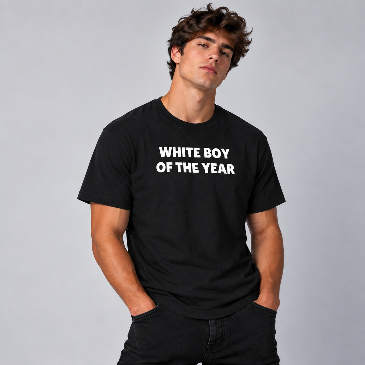 White Boy Of The Year T-Shirt - Black